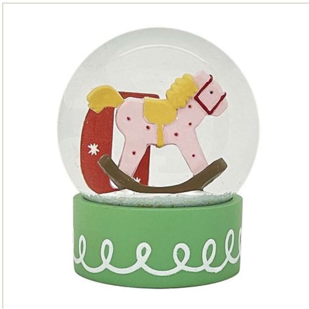 St Nicholas Square Monogram Mini Snow Globe - Picture 2 of 2